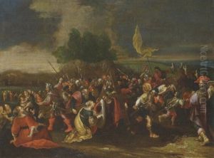 La Montee Au Calvaire by Frans Francken III