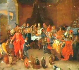 Les Noces De Cana by Frans Francken III