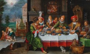 The Rich Man And Poor Lazarus by Hieronymus Francken III