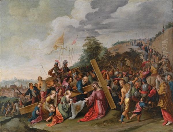 Veronica Offering Her Veil To Christ Carrying The Cross - view 1