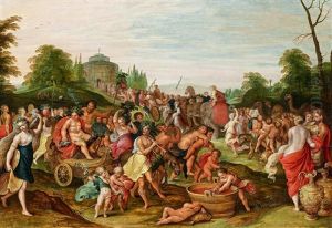 Der Triumphzug Des Bacchus by Hieronymus Francken III