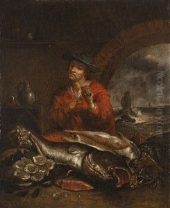 Pescatore Che Fuma La Pipa by Hieronymus Francken III