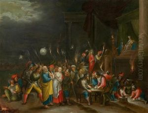 Christ Before Annas And The Denial Of Saint Peter by Hieronymus Francken III