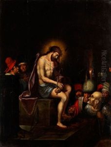 Die Verspottung Christ by Ambrosius Francken