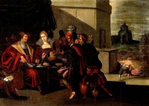 Parabole De Lazare Et Le Mauvais Riche by Ambrosius Francken