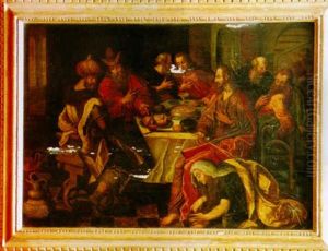Le Repas Chez Le Pharisien by Ambrosius Francken