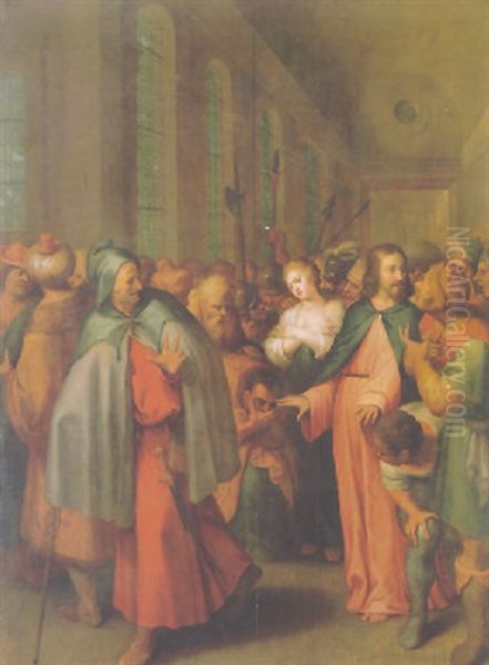 Christ And The Adulteress - view 1