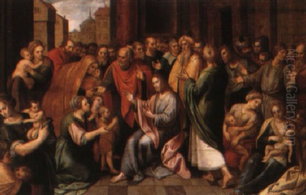 Christ Blessing The Little Children - view 1