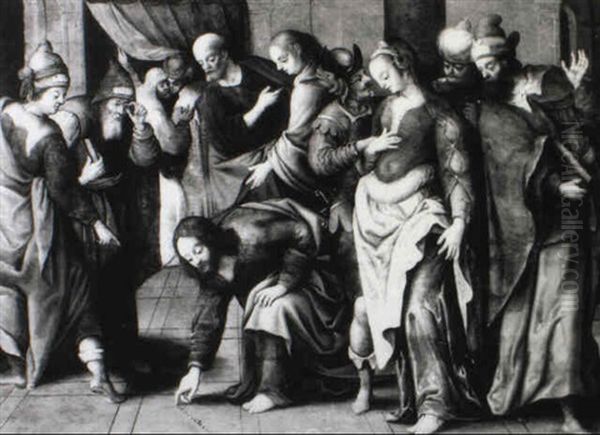 Christ And The Woman Taken In Adultery - view 1