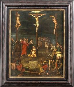 Grose Kreuzigung Mit Vielfiguriger Szenerie by Frans Francken the Elder