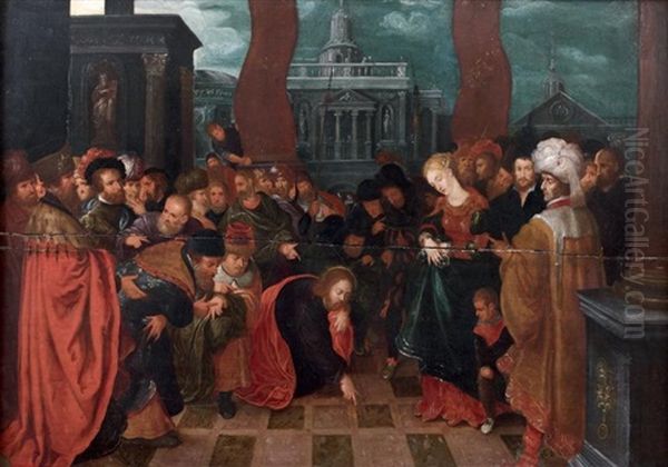 Le Christ Et La Femme Adultere - view 1