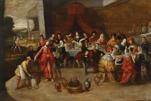 Die Hochzeit Zu Kana by Frans Francken the Elder
