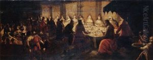 The Wedding Feast At Cana by Frans Francken the Elder