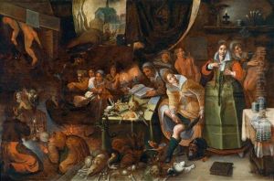 Hexensabbat by Hieronymus I Francken