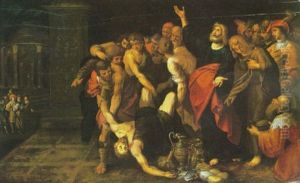 The Death Of Ananias by Hieronymus I Francken