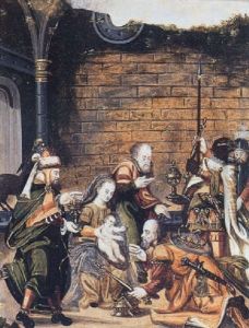 De Aanbidding Der Koningen by Hieronymus I Francken