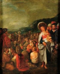 La Predication De St.jean-baptiste by Ambrosius Francken the Younger