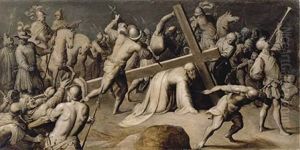 Christ On The Road To Calvary by Ambrosius Francken the Younger