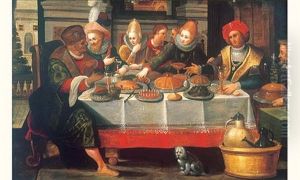 Scene De Banquet by Ambrosius Francken the Younger
