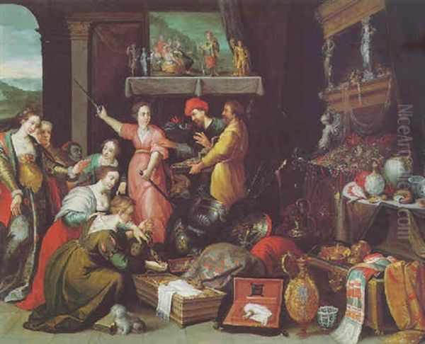 Achilles Discovered Amongst The Daughters Of Lycomedes - view 1