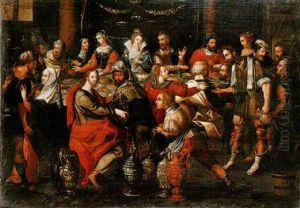 Les Noces De Cana by Ambrosius Francken the Younger