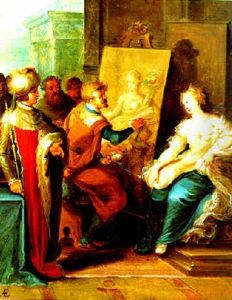 Der Maler Mit Seinem Modell: Allegorie Der Malerei by Ambrosius Francken the Younger