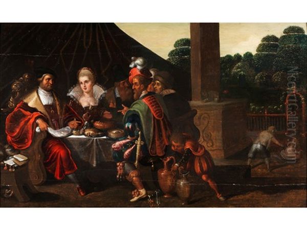 Tischgesellschaft Aus Der Legende Des Heiligen Johannes Des Taufers - view 1