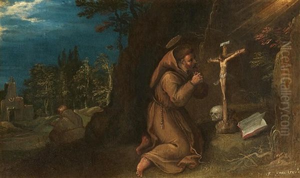 Saint Francis At Prayer - view 1