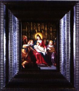 Virgen Con El Nino Rodeada De Angeles Musicos