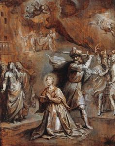 Die Enthauptung Der Hl. Barbara by Hieronymus Francken the Younger