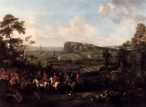 William Iii At The Siege Of Namur, 1695 by Constantyn Francken