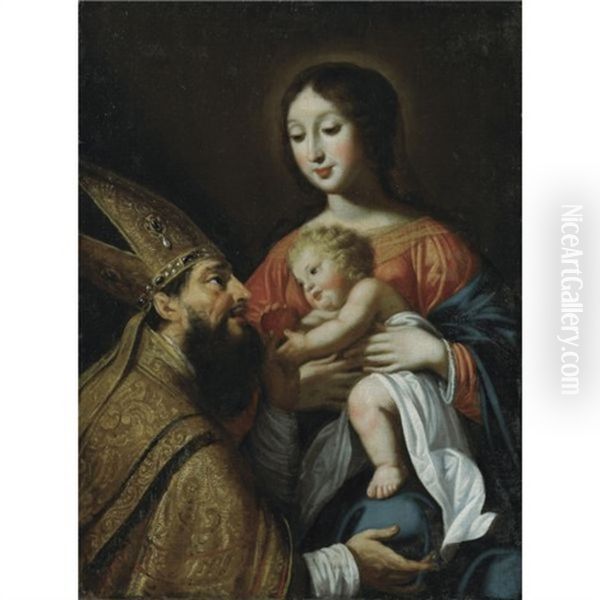 The Madonna And Child With Saint Augustine - view 1