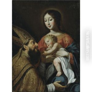The Madonna And Child With Saint Augustine