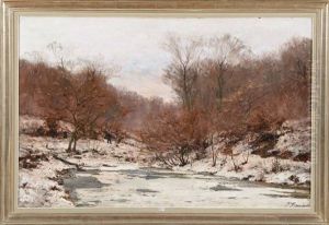 Paysage Hivernal by Joseph Charles Francois