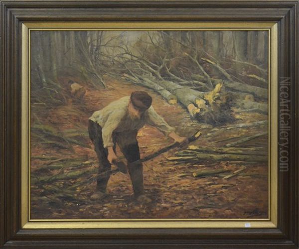 Bucheron Dans La Foret De Soignes - view 1