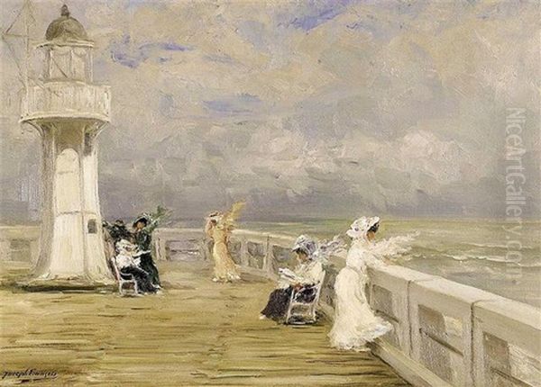 La Promenade Au Phare D'ostende - view 1