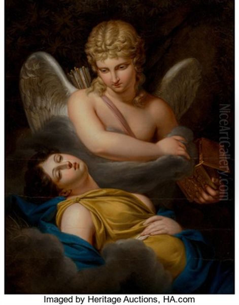 Cupid Removing The Sleeping Spell From Psyche - view 1