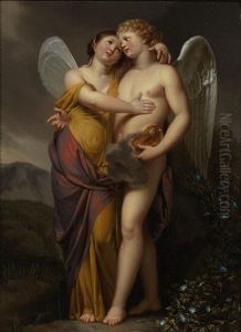 Cupid And Psyche by Pierre Joseph Celestin Francois