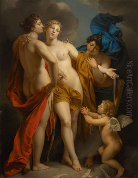 Les Trois Graces Et L'amour Captif - view 1