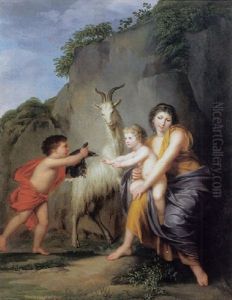 Jupiter Et La Chevre Amalthee by Pierre Joseph Celestin Francois