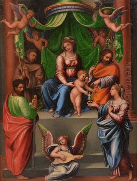 The Madonna And Child With Saints And Angels - view 1