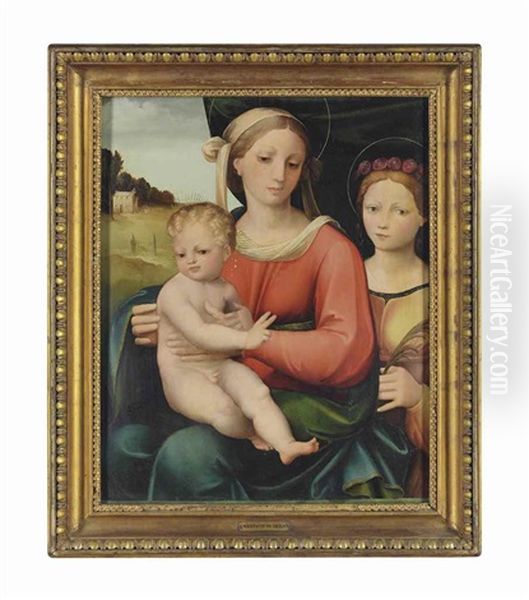 The Madonna With Child With Saint Philomena(?) - view 1