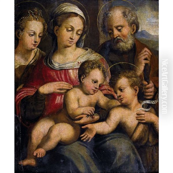 Die Heilige Familie Mit Dem Johannesknaben Und Der Katharina Von Alexandrien - view 1
