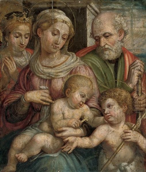 The Holy Family With The Infant Saint John The Baptist And Saint Catherine Of Alexandria - view 1