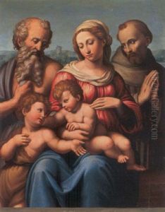 The Madonna And Child With The Infant Saint John The Baptist And Saints Jerome And Francis