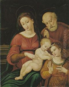 Matrimonio Mistico Di Santa Caterina by Innocenzo di Pietro (da Imola) Francucci