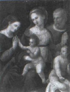 The Mystic Marriage Of Saint Catherine by Innocenzo di Pietro (da Imola) Francucci