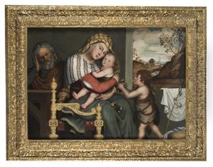Sacra Famiglia Con San Giovannino by Niccolo Frangipane