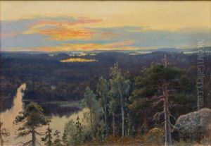 Landscape, Sunset by Felix Frang-Pahlama