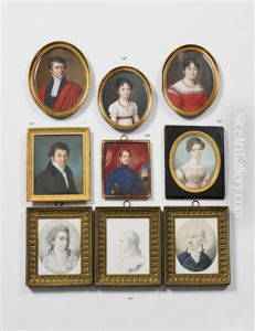 A Portrait Of A Young Biedermeier Lady